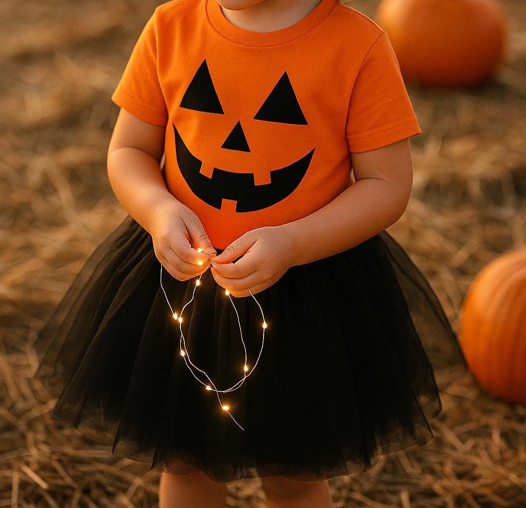 Halloween Pumpkin Face Top