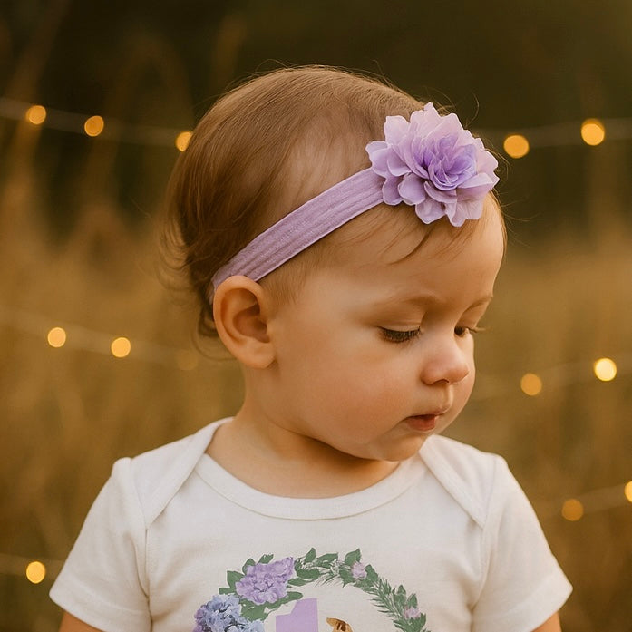 Lilac Flower Headband