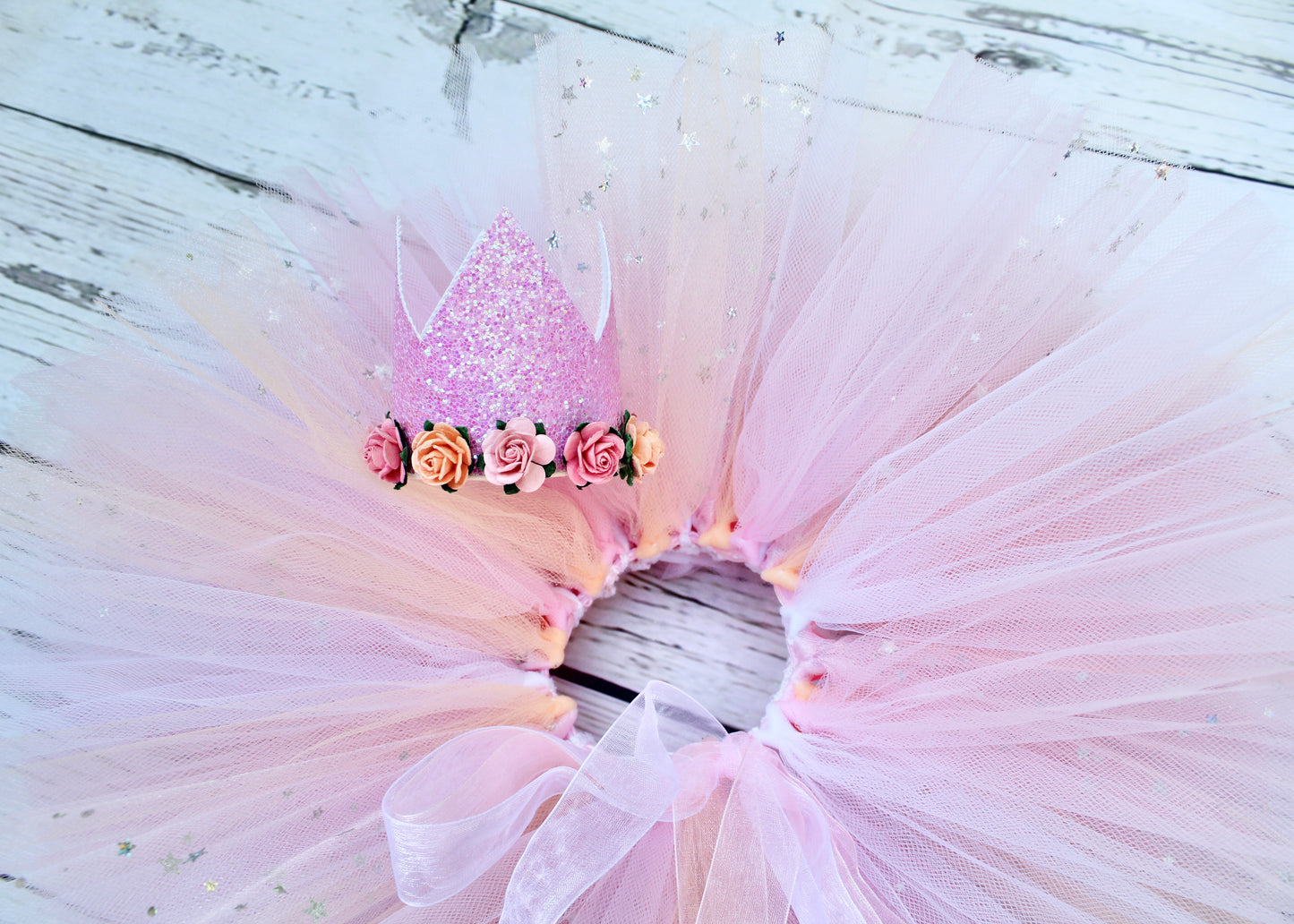 Pastel Pink Tutu & Crown Set