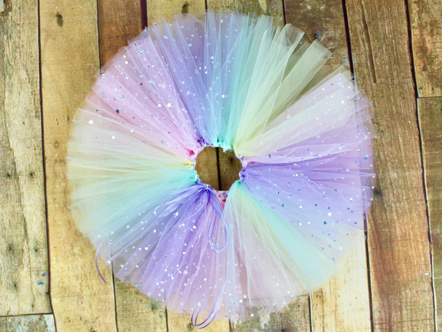 Pastel Sparkly Rainbow Tutu