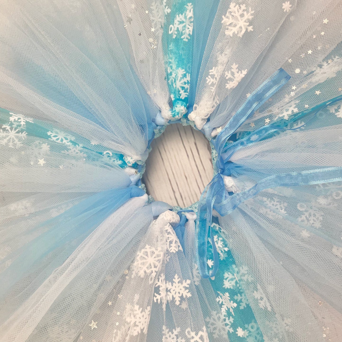 Blue Snowflake Winter Wonderland Tutu Skirt