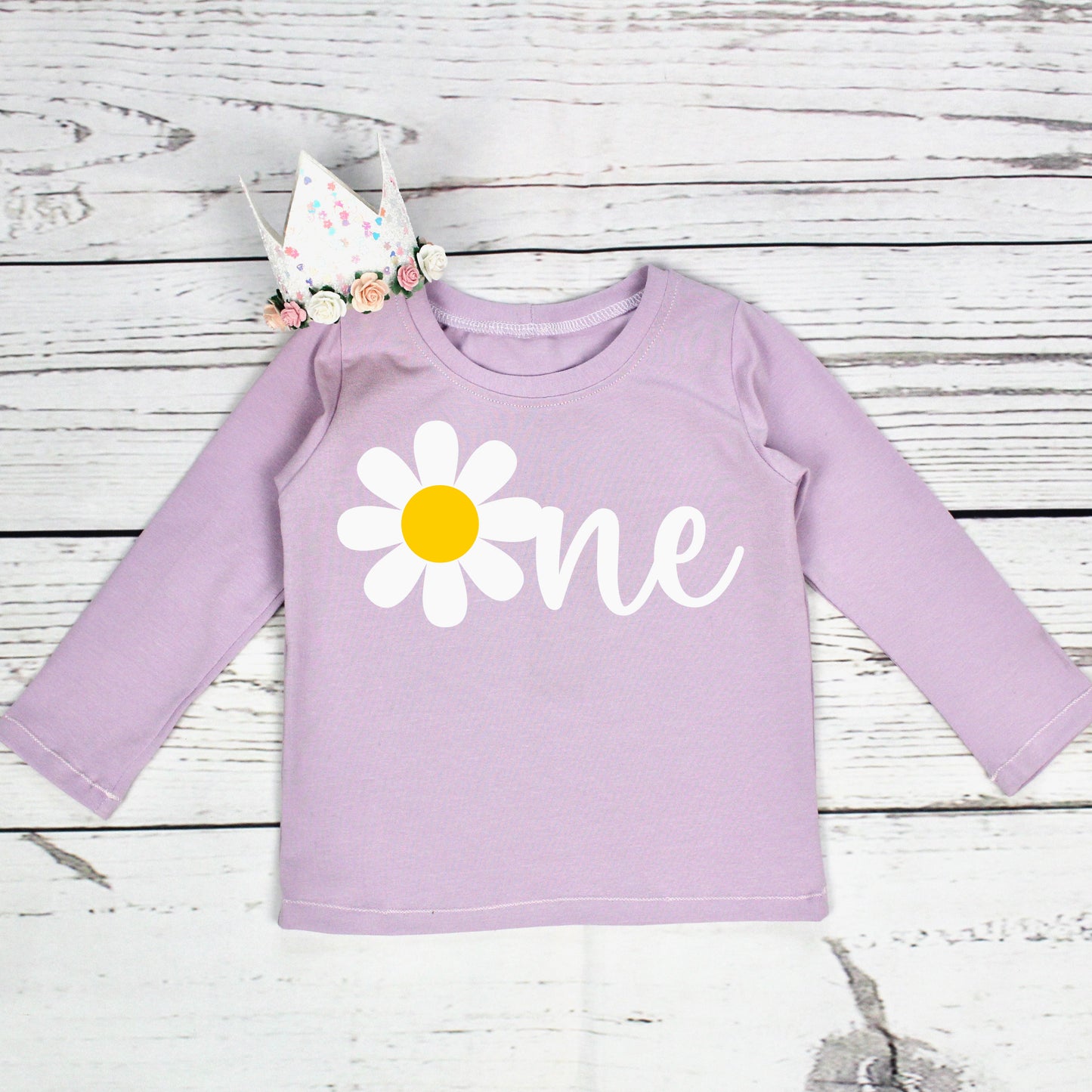 Pink & Lilac Daisy 1st Birthday Tutu Outfit