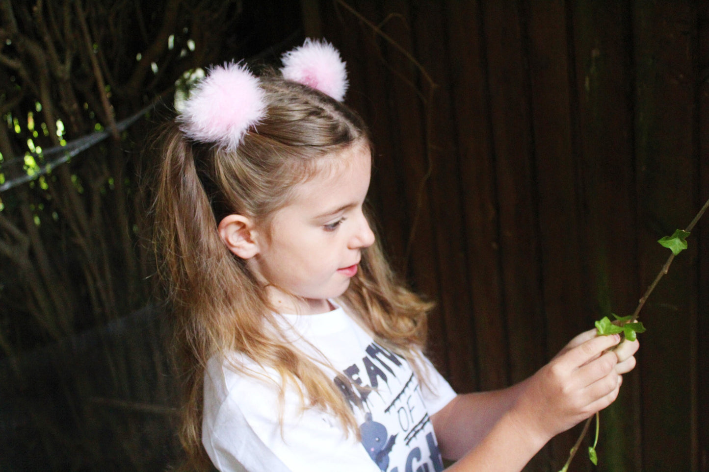 Baby Pink Fluffy Hair Ties