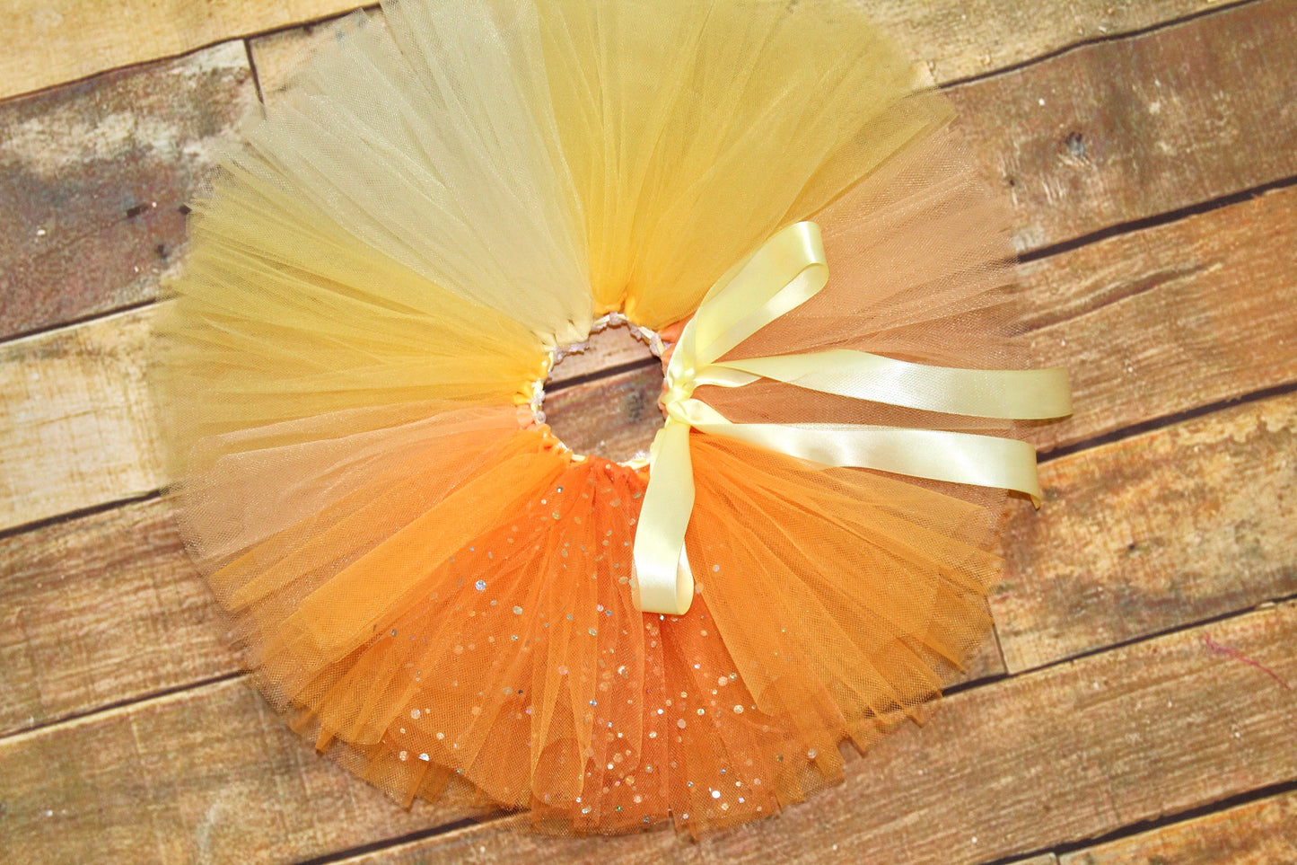 Ombre Yellow & Orange Tutu Skirt