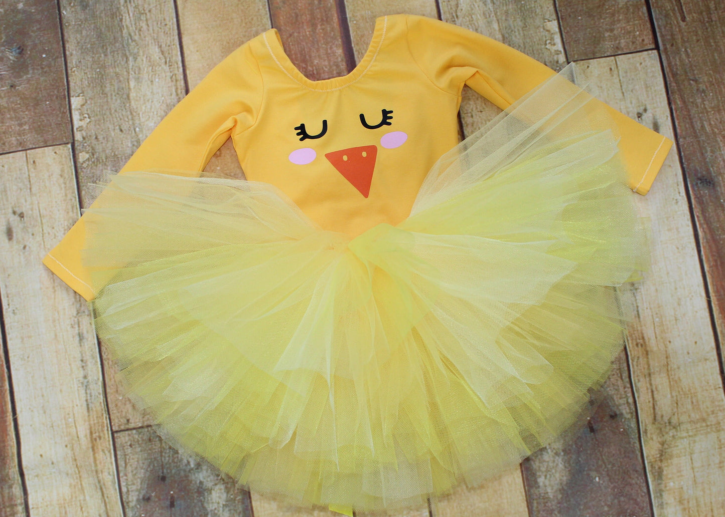Girls Easter Chick Dressing Up Costume