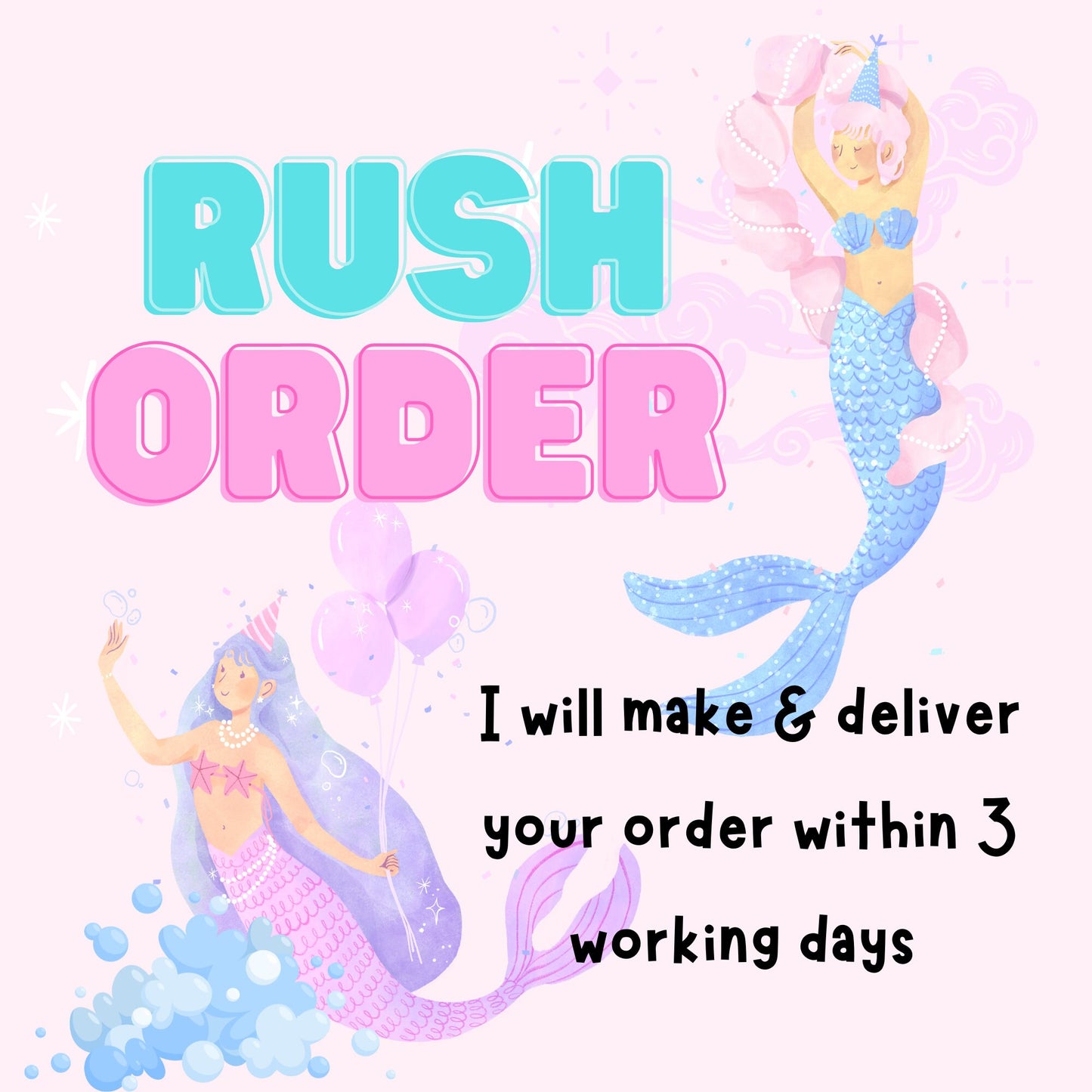 Rush Order Fee - Make & Delivery in 3 Days - UK Only