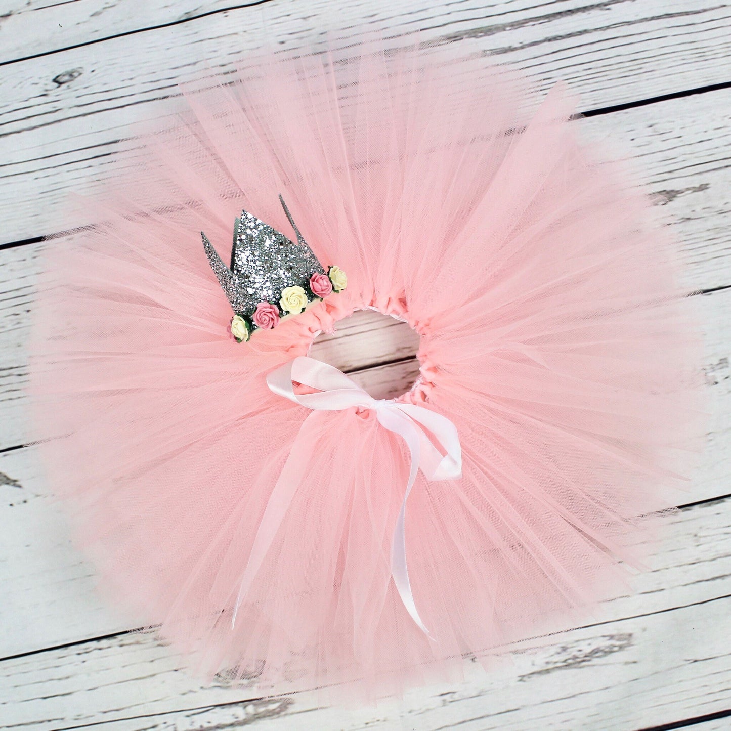 Light Pink Tutu Skirt & Crown Gift Set