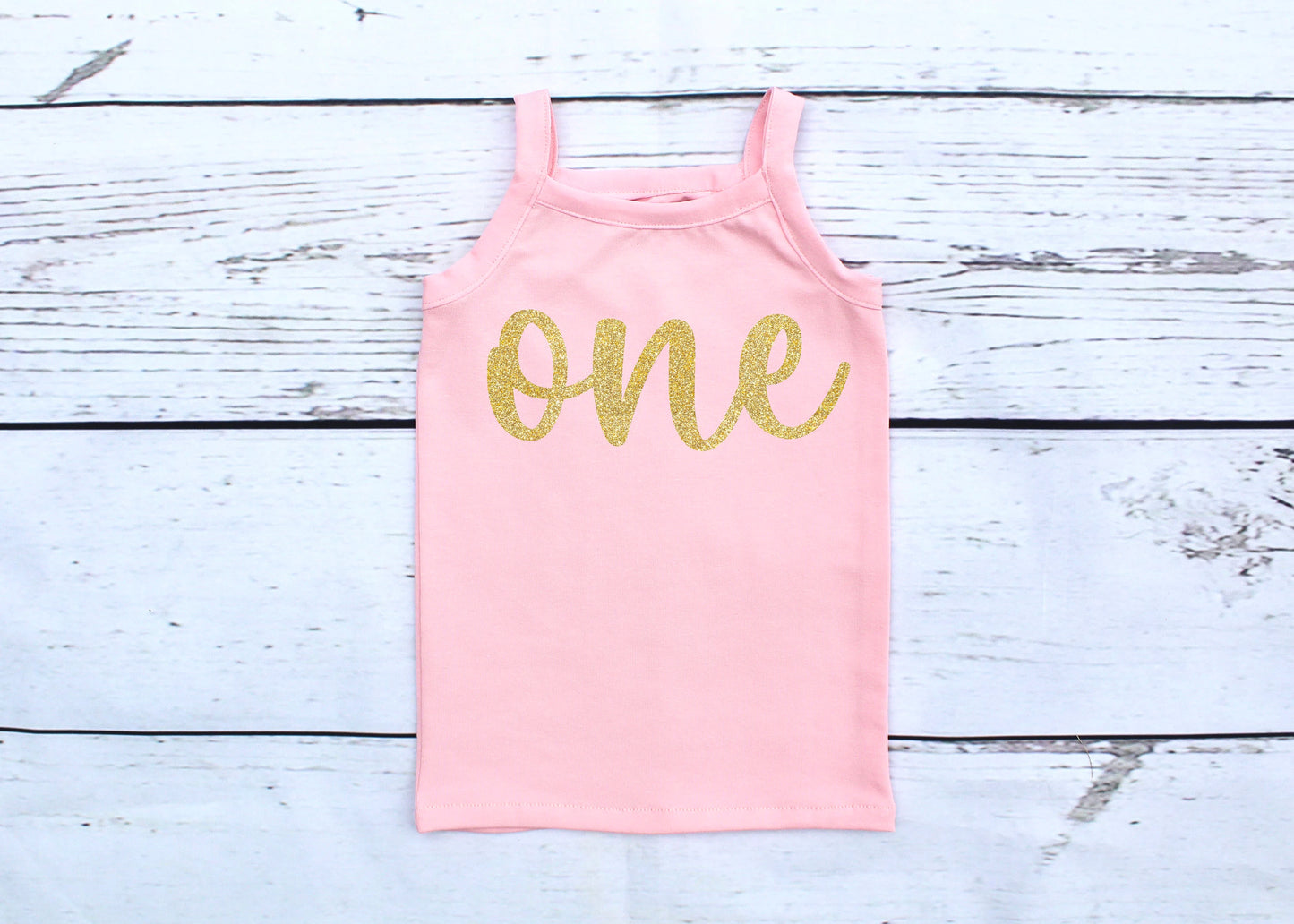 Pink & Gold Sparkly 1st Birthday Tutu Outfit