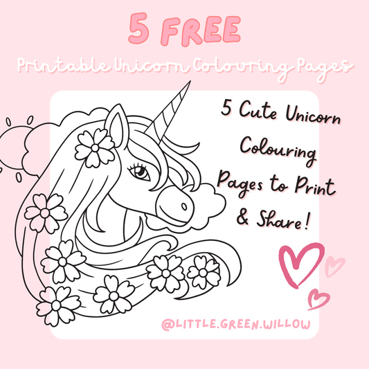 5 FREE Unicorn Colouring Pages
