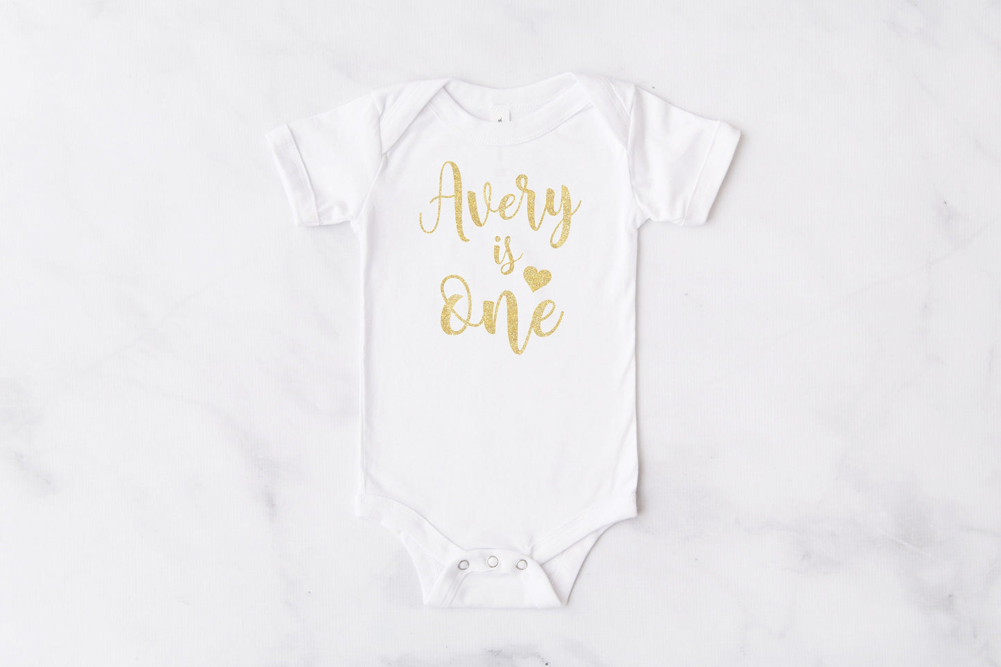 Peach, Pink & Gold Glitter 1st Birthday Outfit
