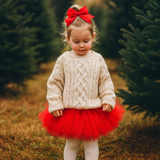 Red Christmas Tutu Skirt