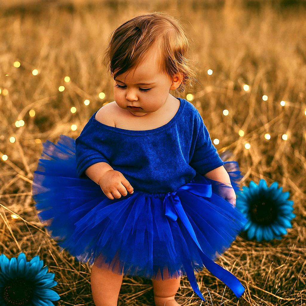 Baby Girls Royal Blue Tutu Skirt
