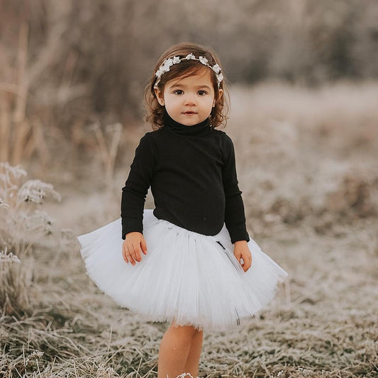 Girls White Tutu Skirt