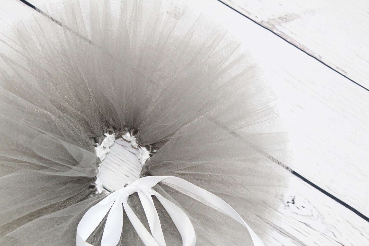 Girls Smokey Grey Tulle Tutu Skirt