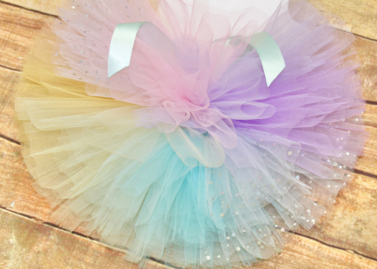 Pastel Rainbow Girls Personalised 1st Birthday Outfit