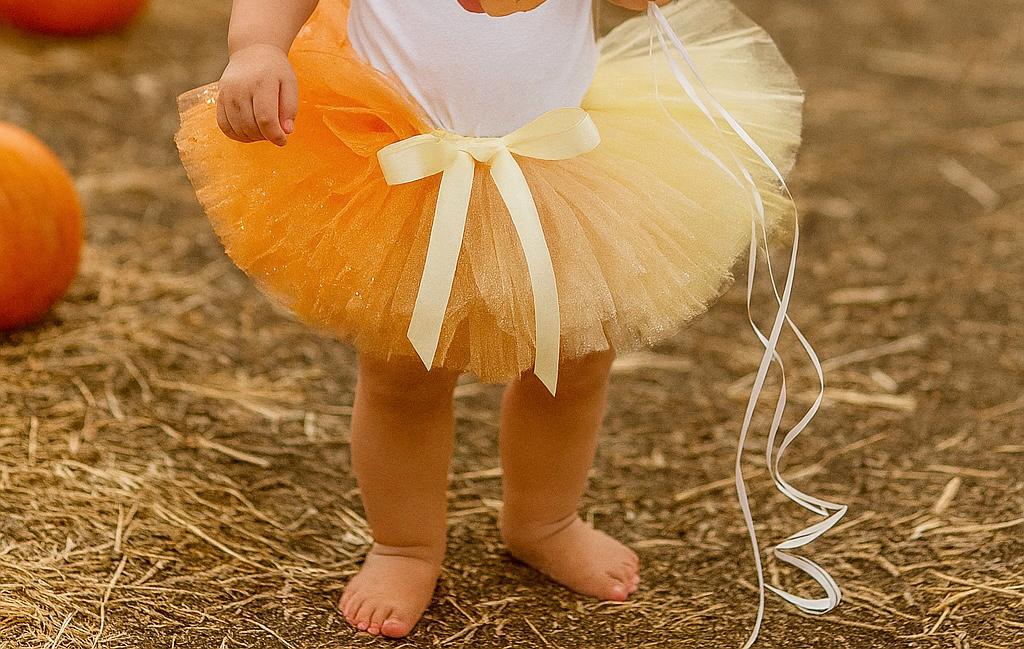 Pumpkin First Birthday & Halloween Outfit