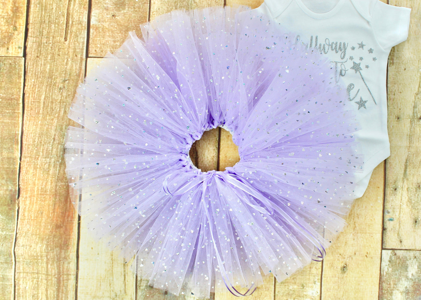 Personalised Lilac Sparkly Unicorn Tutu Set