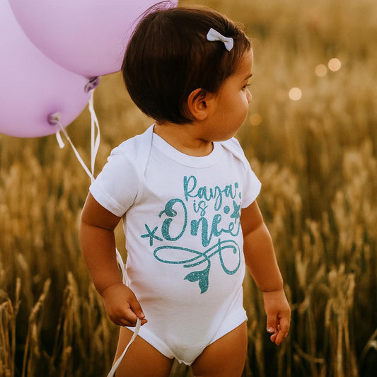 Personalised Mermaid 1st Birthday Bodysuit