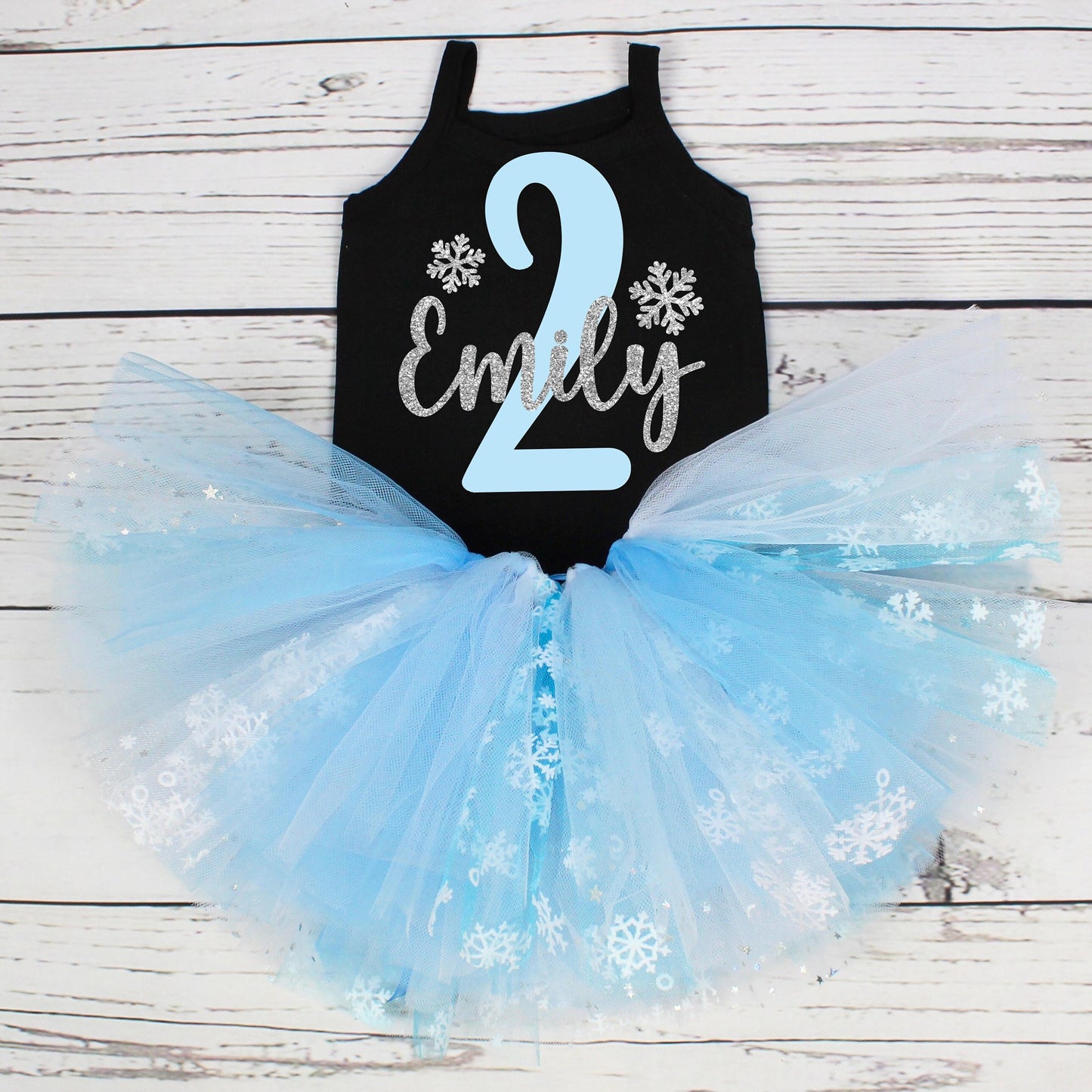 Personalised 2nd Birthday Winter Wonderland Tutu Outfit