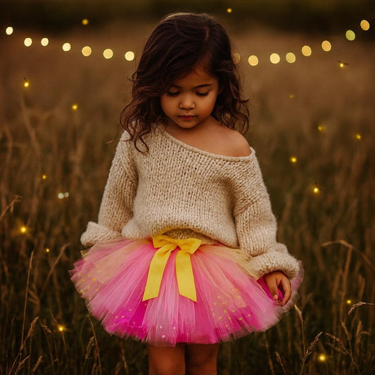 Easter Yellow & Pink Tutu Skirt