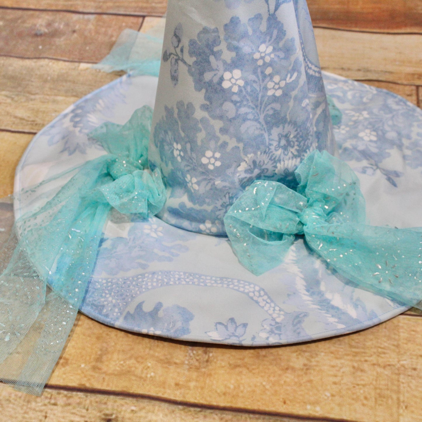 Blue Witches Hat - Upcycled Kids Costume, Halloween Party