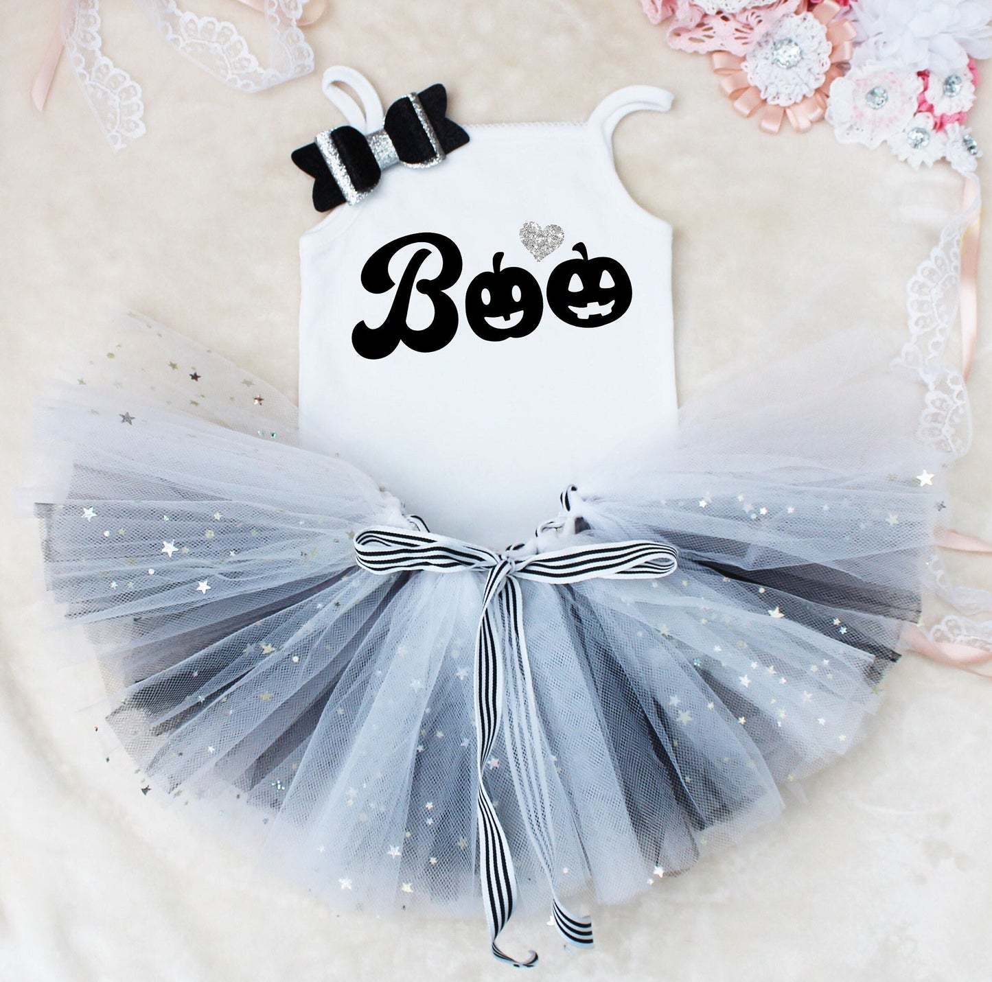 BOO Sparkle Halloween Outfit