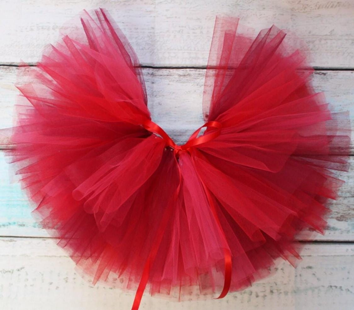 Girls Red Christmas Tutu Skirt