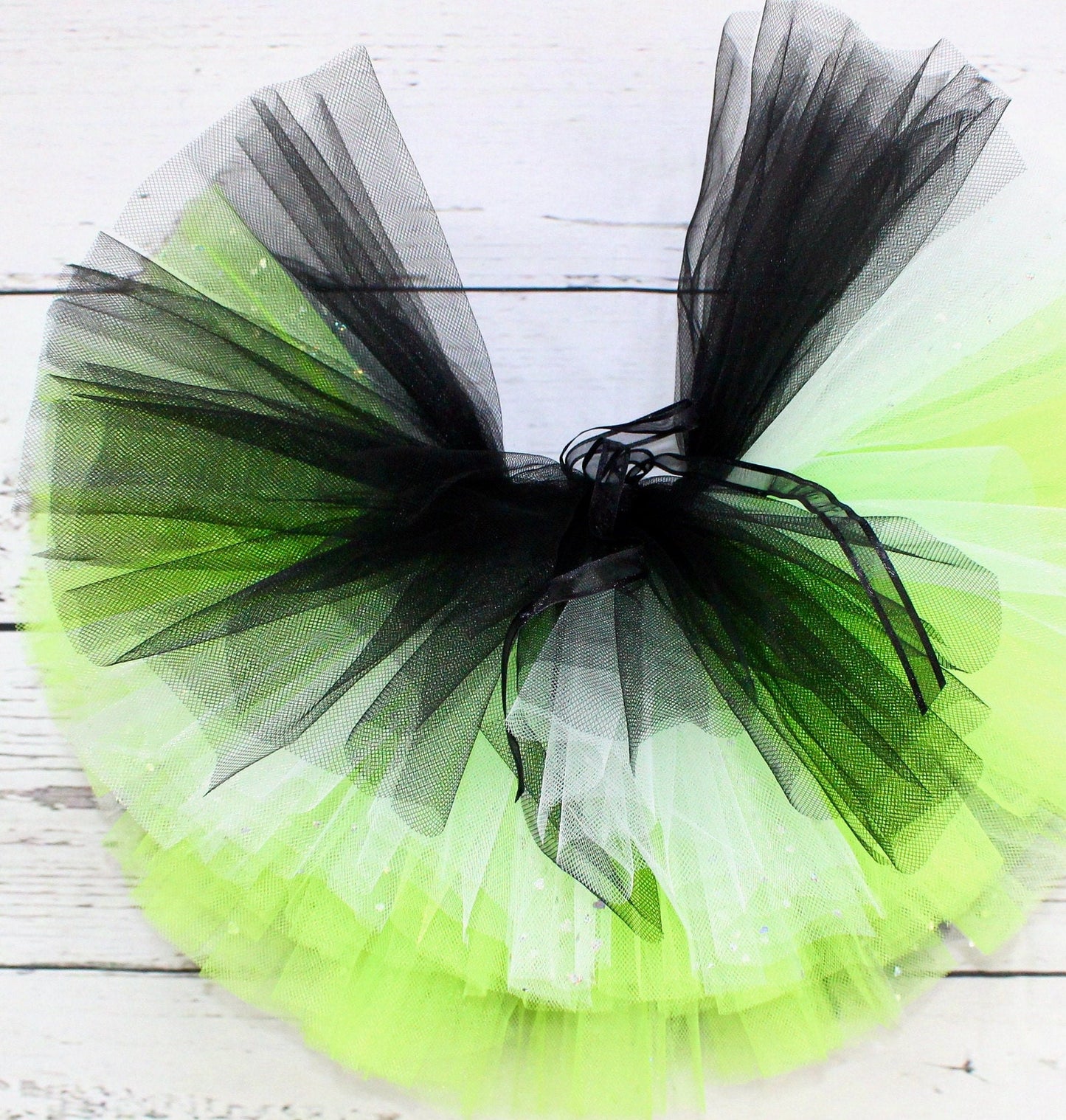 Black & Green Tutu Skirt