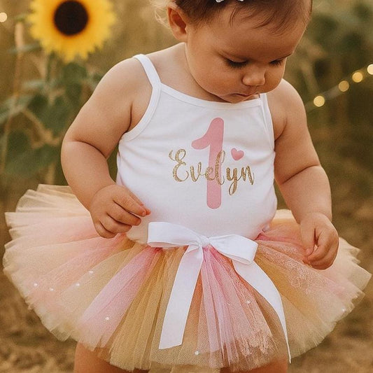Sherbet Pastel 1st Birthday Tutu Outfit