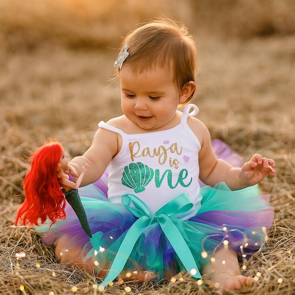 Personalised 1st Birthday Mermaid Outfit