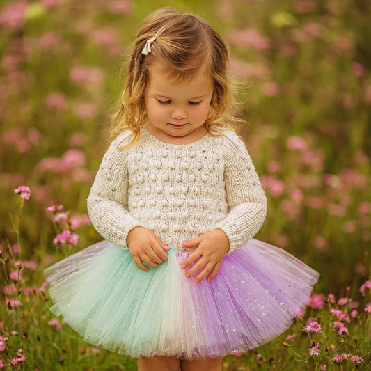 Pastel Sparkly Rainbow Tutu