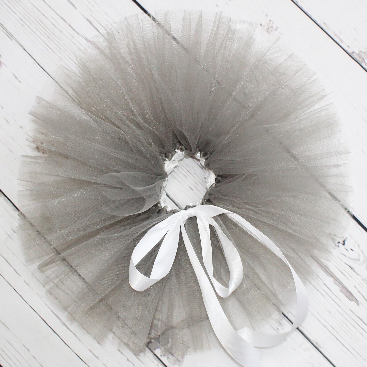 Girls Smokey Grey Tulle Tutu Skirt