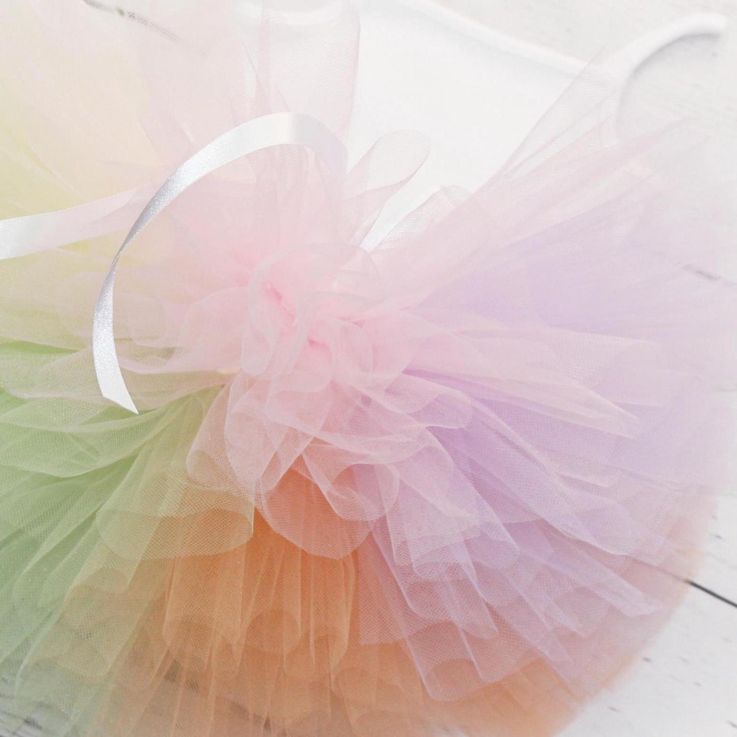 Rainbow Chunk Tutu Skirt