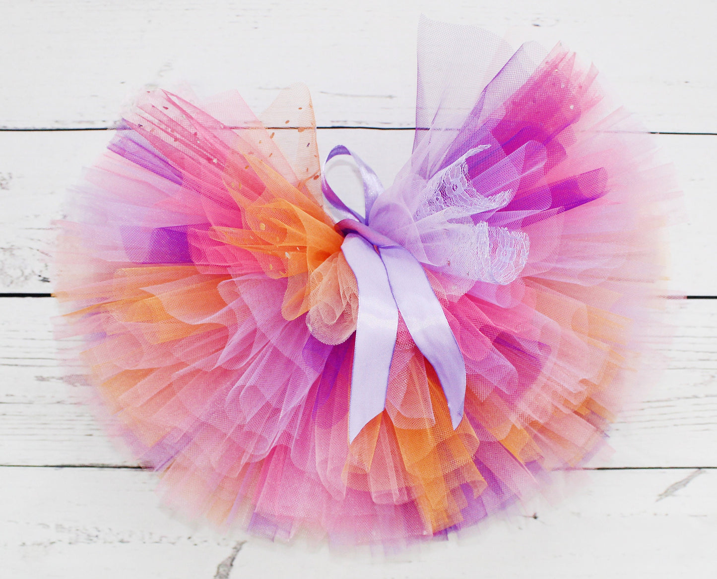Pink, Purple & Orange Halloween Sparkle Tutu Skirt