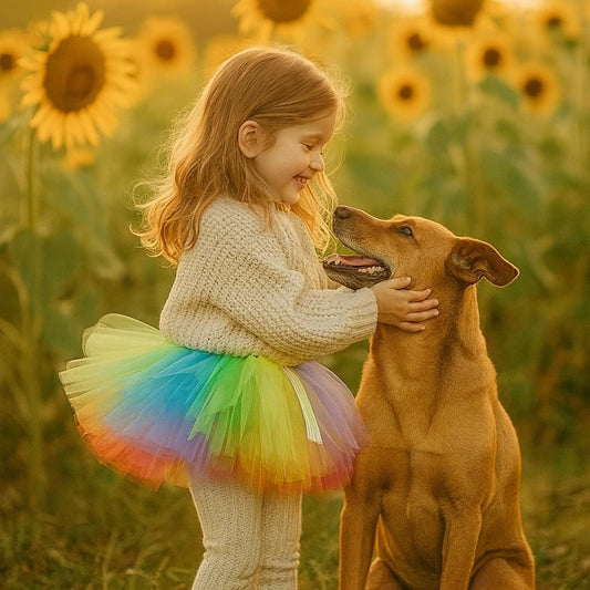 Girls Bright Rainbow Tutu