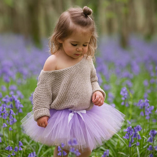 Lavendar & Gold Sparkle Tutu Skirt