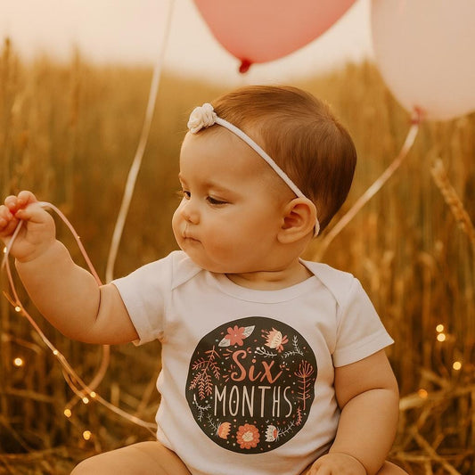 Floral 6 Month Baby Girl Bodysuit