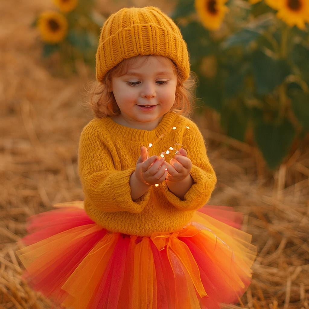 Tutti Frutti Tutu Skirt in Pink Orange & Yellow