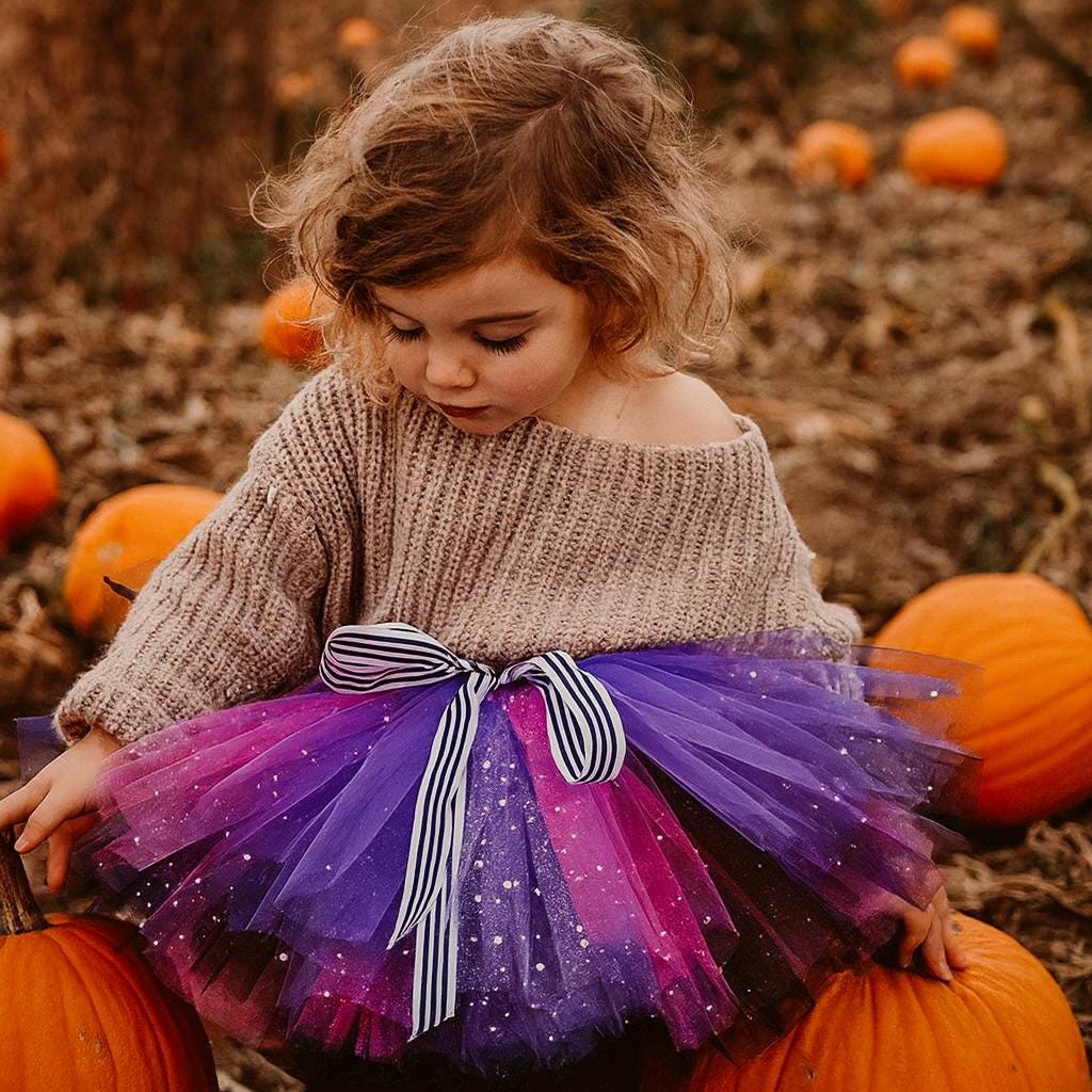 Witchy Pink & Purple Tutu Skirt