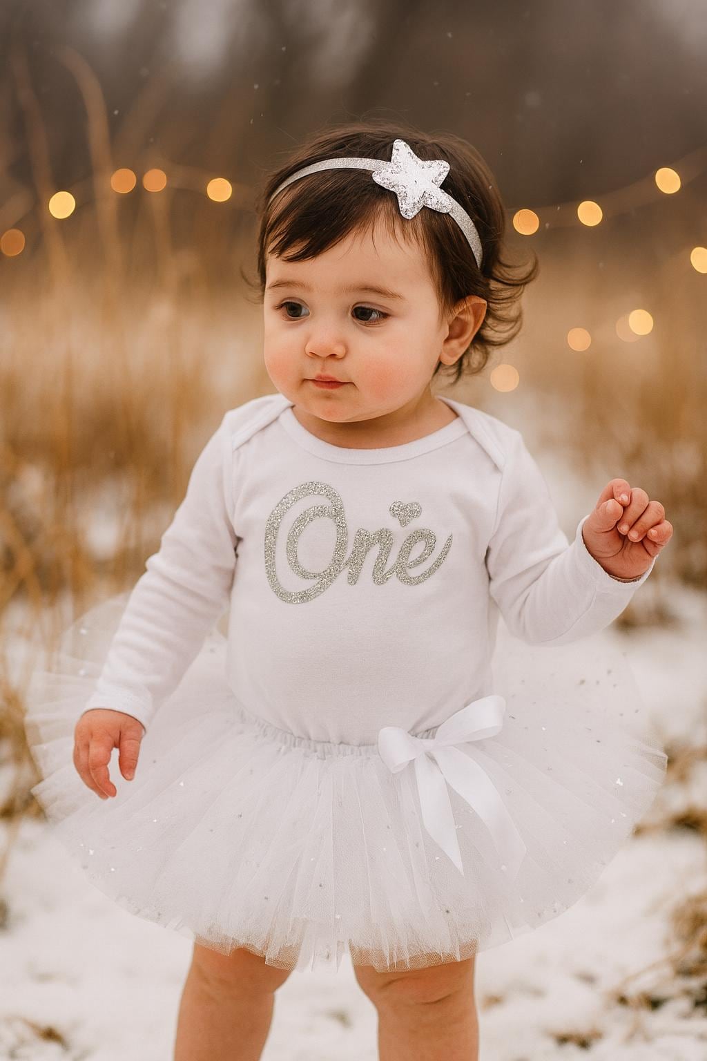 Girls Winter 1st Birthday Outfit