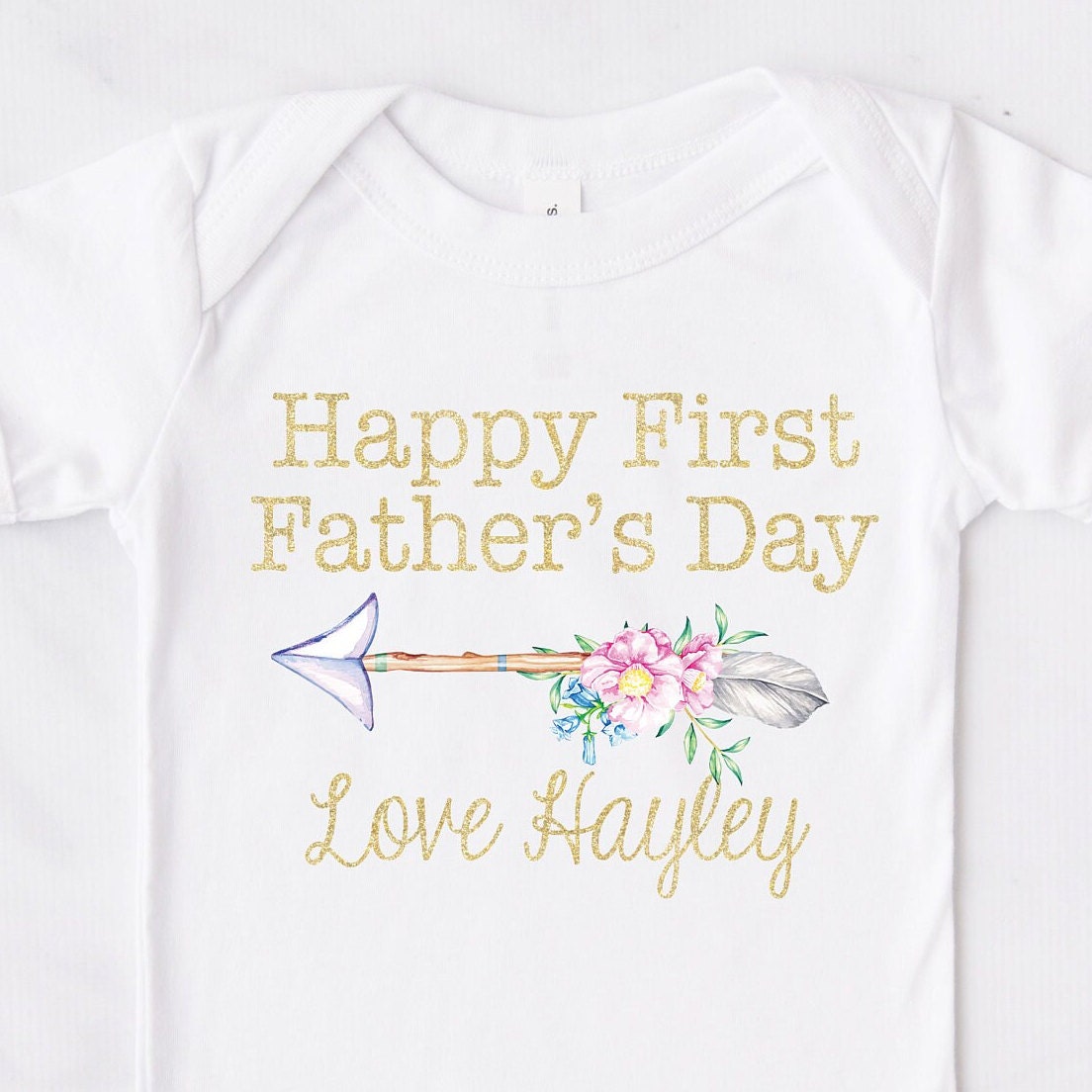 Baby Girl First Father's Day Bodysuit
