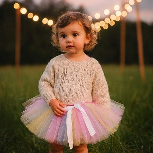 Rainbow Tutu - Super Fluffy Pastel Birthday Skirt