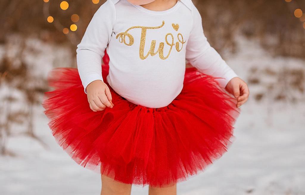 Red Girls 2nd Birthday Outfit