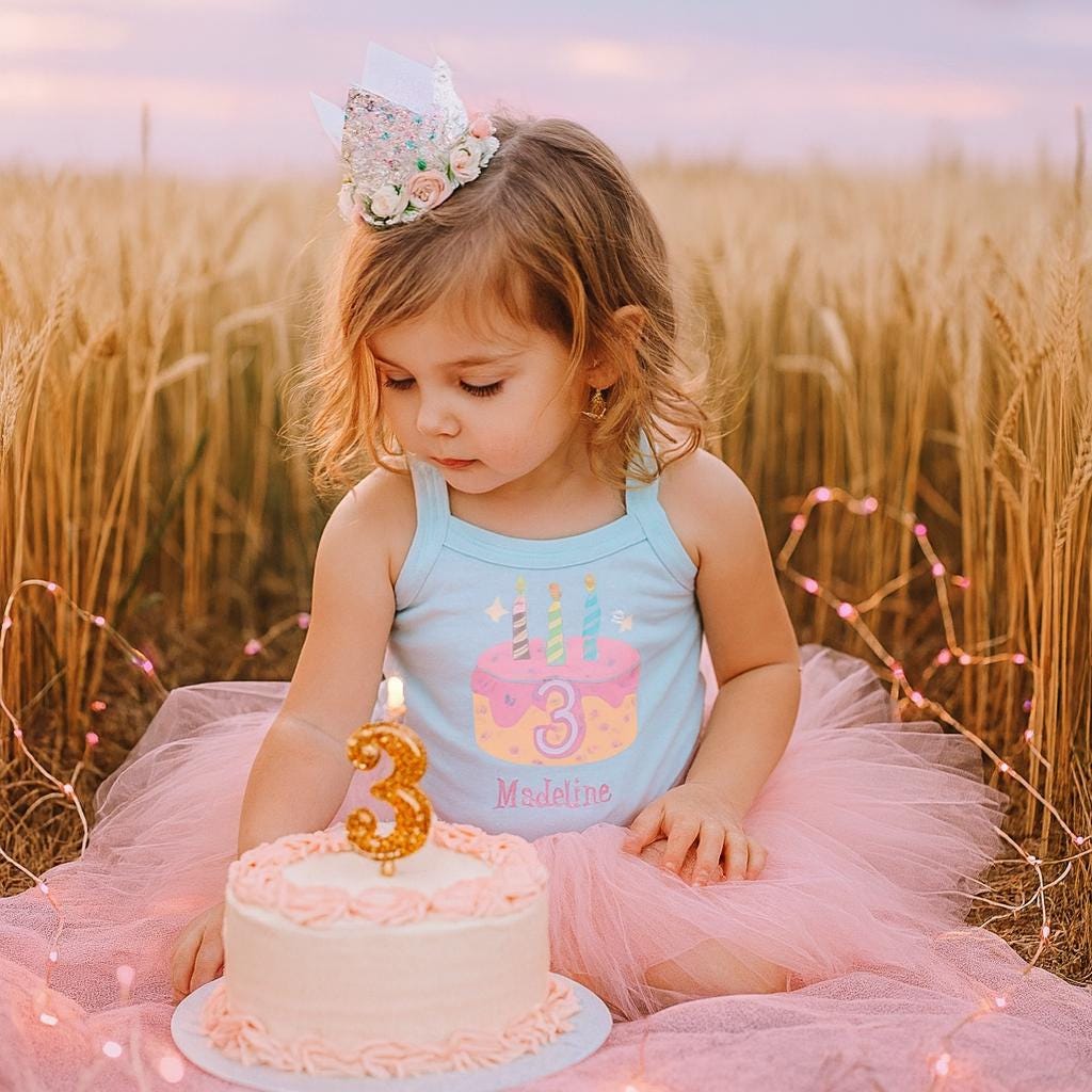 Personalised 3rd Birthday Tutu Outfit