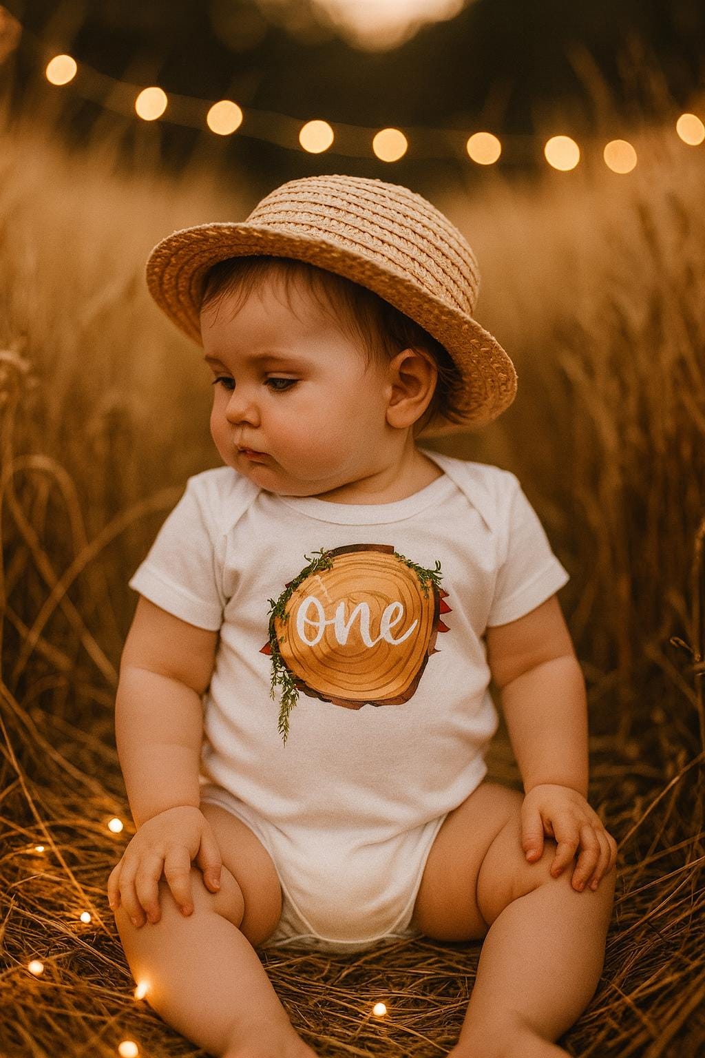 Woodland Forest Cake Smash ONE Bodysuit