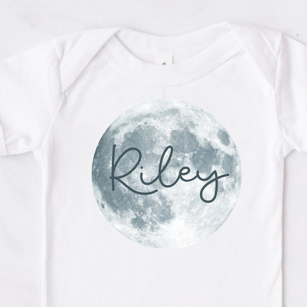 Personalised Moon Baby Bodysuit