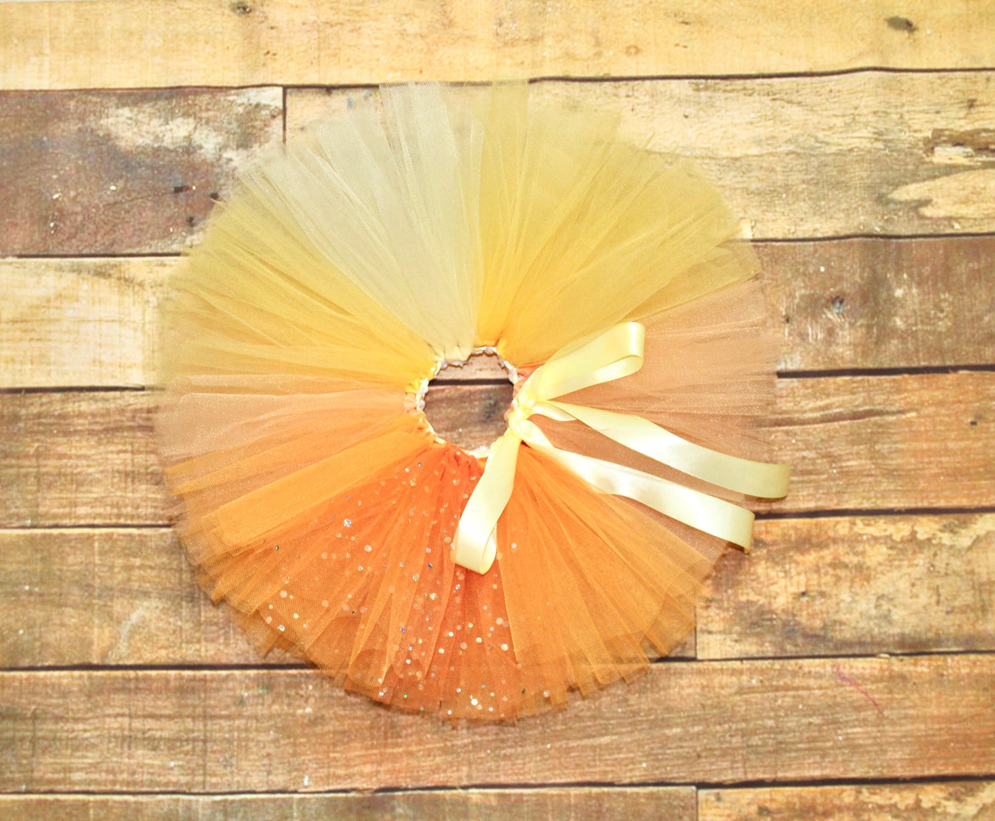 Orange Ombre Floral 1st Birthday Tutu Outfit