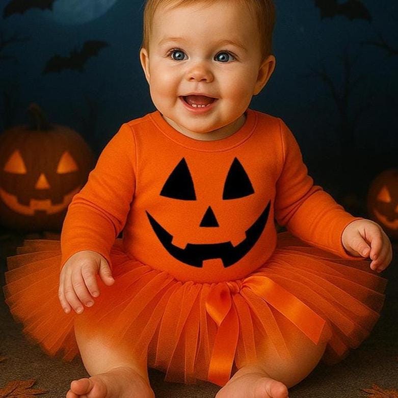 Girls Pumpkin Costume