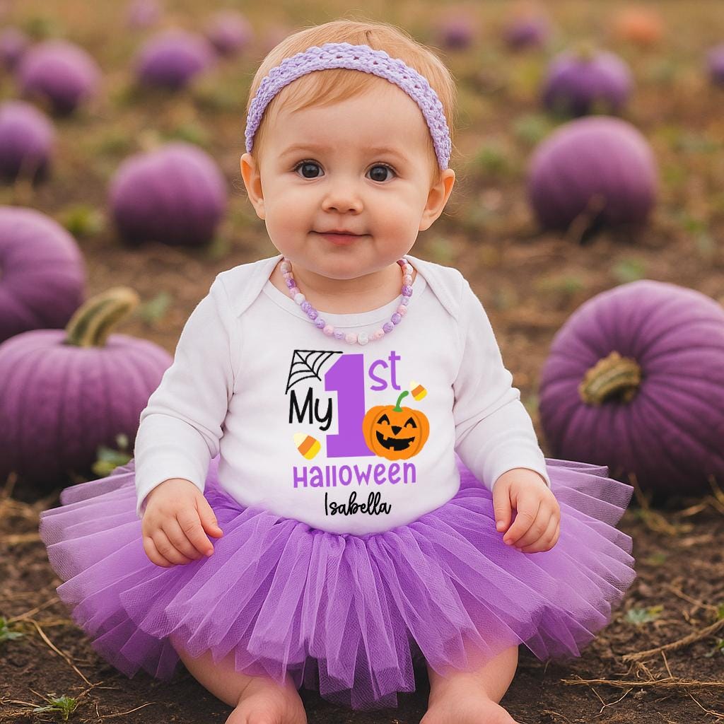 Purple First Halloween Outfit
