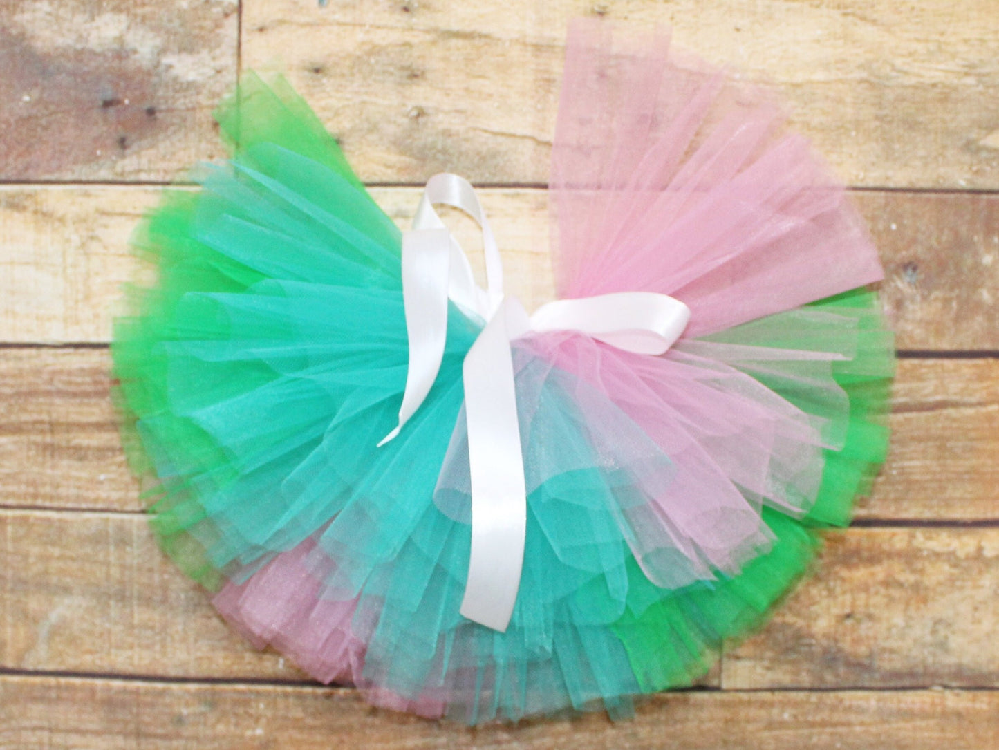 Pink, Green & Teal Tutu Skirt